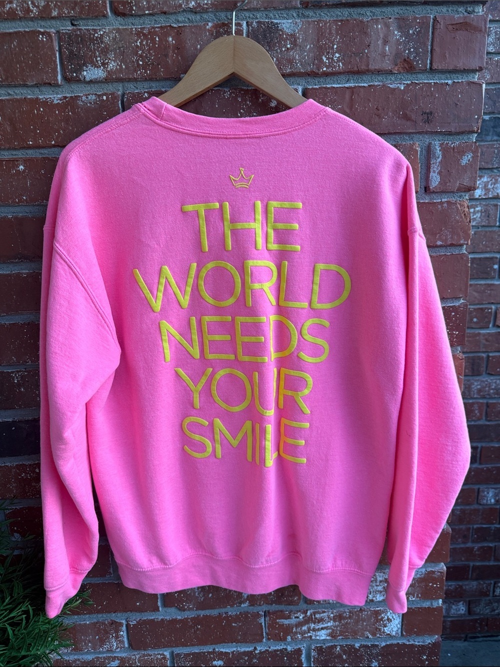 Pink Smiley Face Women's Sweatshirt